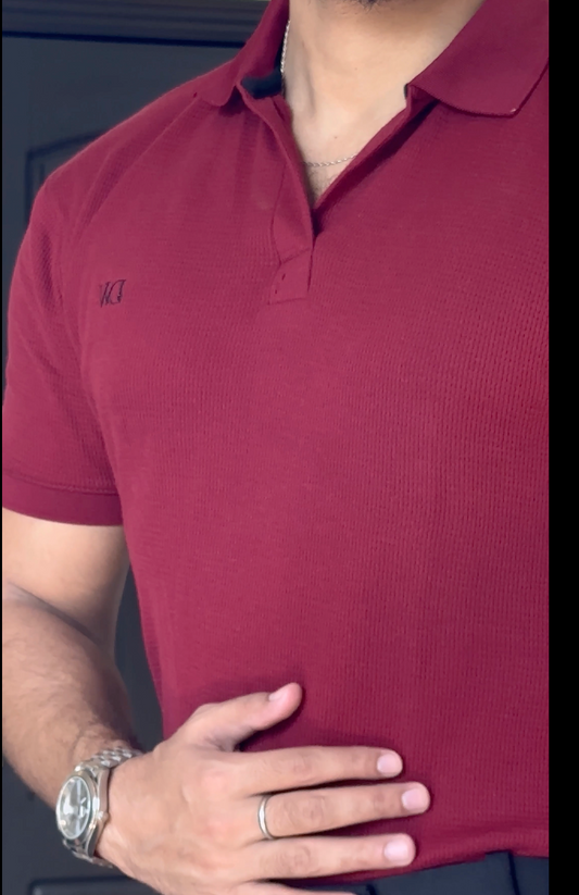 Crimson Heritage Knitted Polo